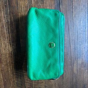 Coach Vibrant Green Leather Wrislet Wallet